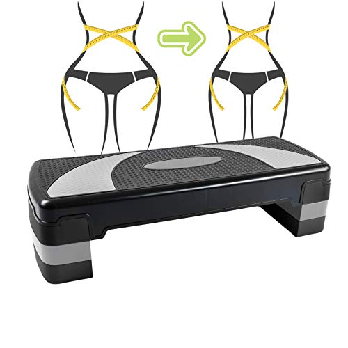 ZhiLianZhao Stepper Óptimo para El Aeróbic Y El Fitness Altura Ajustable Cardio Ejercicio Steppers con Amortiguación para Entrenamiento De Yoga para Adelgazar