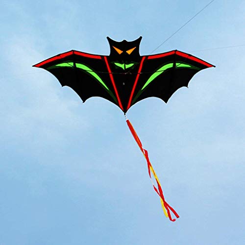 zhipeng 1.9M Dibujos Animados Bat Kites Resin Rod Volar Deportes Playa Ripstop Nylon Kitesurf Niños Regalo Familia Deporte al Aire Libre Actividad hsvbkwm