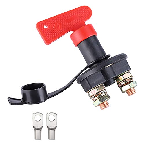 ZHITING Interruptor de Batería 12V 300A Interruptor de Desconexión con llaves Aislador de Emergencia Battery Switch para Coche Barco ZHITING Interruptor de Batería 12V 300A Interruptor de Desconexión con llaves Aislador de Emergencia Battery Switch para Coche Barco