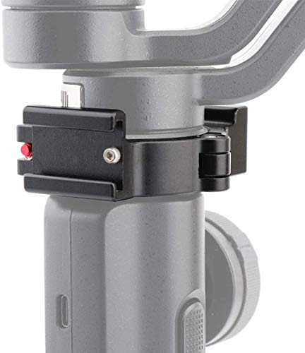 Zhiyou Abrazadera de Anillo Q Zapata Flash Adaptador para Zhiyun Smooth 4 Aplicado a la Luz LED Rode Microphone, Antiarañazos