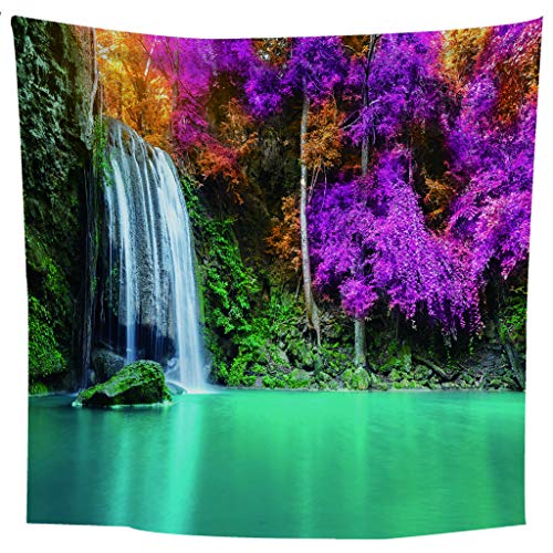 zhkn Tapiz Impresión Digital Cascada Patrón De Corriente Tapiz Manta De Pared Toalla De Playa Alfombra Colchón De Viaje Colchoneta para La Decoración del Hogar 200X180 CM