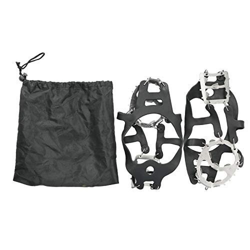 zhoul Snow Grips Over Shoes/Boot, 18 Dientes Crampones Pesca Zapato de Nieve Grips con Pinchos Tacos Antideslizantes Fundas para Raquetas de Nieve para montañismo de Invierno zhoul Snow Grips Over Shoes/Boot, 18 Dientes Crampones Pesca Zapato de Nieve Grips con Pinchos Tacos Antideslizantes Fundas para Raquetas de Nieve para montañismo de Invierno