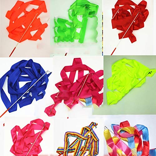 zhouweiwei 4M Cintas de Gimnasio Cinta de Baile Arte rítmico Ballet gimnástico Streamer Varilla giratoria Palo para Entrenamiento de Gimnasio Profesional zhouweiwei 4M Cintas de Gimnasio Cinta de Baile Arte rítmico Ballet gimnástico Streamer Varilla giratoria Palo para Entrenamiento de Gimnasio Profesional