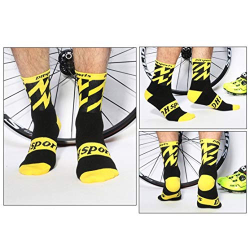 zhouweiwei Calcetines de Ciclismo Deportes Bicicleta Correr Clases de Spinning Senderismo Gimnasio Entrenamiento Guay Divertido