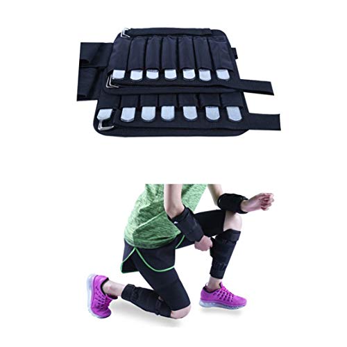 zhouweiwei Equipo de Entrenamiento de Legging de Brazo/Tobillo Ajustable Pesas Bolsa de Arena 1-20 kg Entrenamiento con Pesas para Boxeo Gym Running