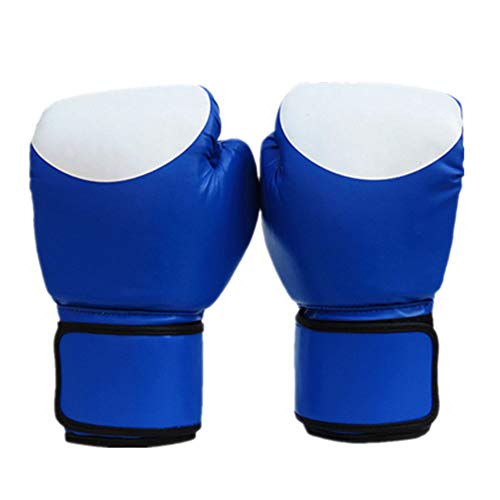 zhppac Guantes Kick Boxing Guantillas Karate Entrenamiento Guantes de Boxeo Guantes de Boxeo tailandés Golpe Guantes Sparring Guantes Guantes de Kickboxing Blue,Freesize