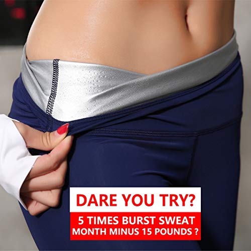 ZHRUI Pantalones para Adelgazar,Pantalones Deportivos Mujer, Pantalón de Sudoración Adelgazar, Leggings Push Up, Mallas Termicos de Neopreno, Faja Reductora Adelgazante para Deporte (Azul, XL) ZHRUI Pantalones para Adelgazar,Pantalones Deportivos Mujer, Pantalón de Sudoración Adelgazar, Leggings Push Up, Mallas Termicos de Neopreno, Faja Reductora Adelgazante para Deporte (Azul, XL)