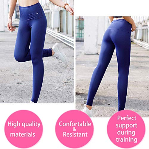 ZHRUI Pantalones para Adelgazar,Pantalones Deportivos Mujer, Pantalón de Sudoración Adelgazar, Leggings Push Up, Mallas Termicos de Neopreno, Faja Reductora Adelgazante para Deporte (Azul, XL)