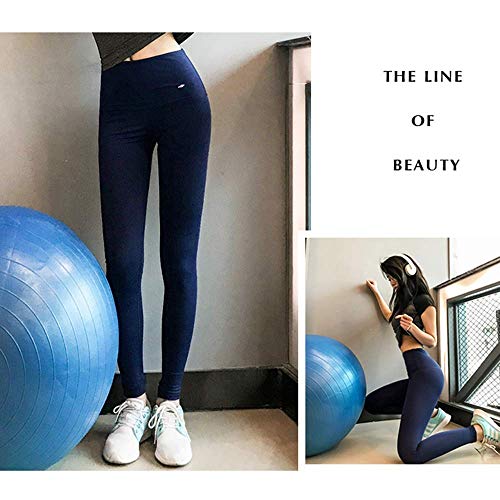 ZHRUI Pantalones para Adelgazar,Pantalones Deportivos Mujer, Pantalón de Sudoración Adelgazar, Leggings Push Up, Mallas Termicos de Neopreno, Faja Reductora Adelgazante para Deporte (Azul, L)