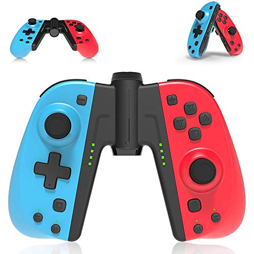 ZHSONG Controlador inalámbrico para NS-Switch, Controlador de interruptor Bluetooth, JoyCon Switch Joy Con Controller Joy Pad Par Split Pad, Giroscopio de 6 ejes, Vibración dual