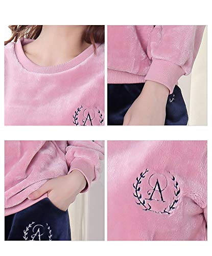 zhuao Pijama De Terciopelo Coral para Mujer, Pijama Grueso En Primavera Y Otoño E Invierno, Traje De Franela Casera XXL/Terciopelo de Oso Mochila zhuao Pijama De Terciopelo Coral para Mujer, Pijama Grueso En Primavera Y Otoño E Invierno, Traje De Franela Casera XXL/Terciopelo de Oso Mochila