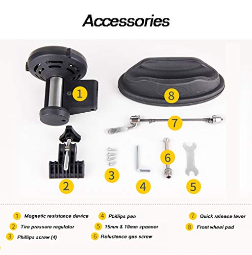 Zhyaj Rodillos para Bicicletas En Casa Soporte Formación De Bicicleta Estaticas Portátil Plegable Ciclismo Turbo Trainer,Negro Zhyaj Rodillos para Bicicletas En Casa Soporte Formación De Bicicleta Estaticas Portátil Plegable Ciclismo Turbo Trainer,Negro