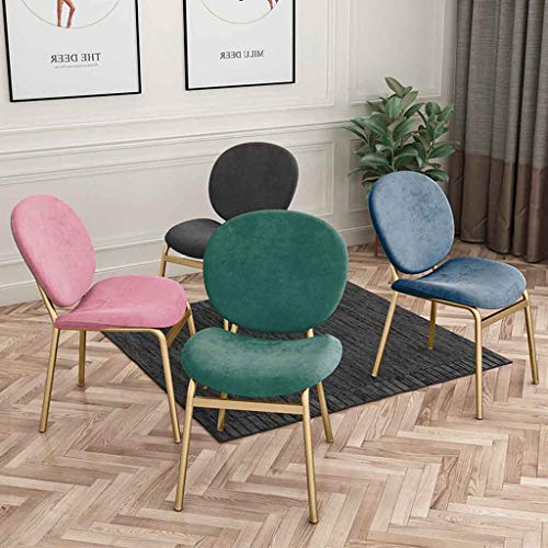 ZHyizi Silla Escarabajo Taburete Ergonómico De Maquillaje con Respaldo Patas De Hierro Y Esponja De Rebote De Alta Densidad para Café Vestidor Cocina Oficina Balcón(Color:Azul) ZHyizi Silla Escarabajo Taburete Ergonómico De Maquillaje con Respaldo Patas De Hierro Y Esponja De Rebote De Alta Densidad para Café Vestidor Cocina Oficina Balcón(Color:Azul)
