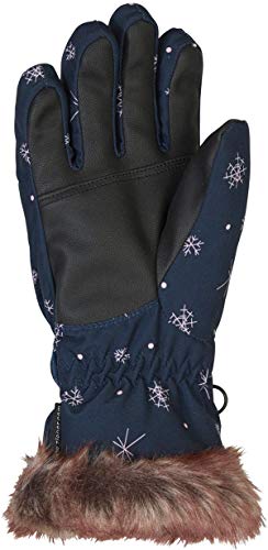 Ziener LIM Girls Junior Guantes de esquí/Deportes de Invierno cálidos, Transpirables, Niñas, Cristal de Nieve, 3