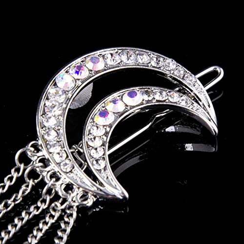 Zihuist Moon Crystal Rhinestone Beads Cuelga Horquilla Borla de la Pinza de Pelo Sombreros Gorros Triángulo Geométrico Horquilla Clips de Garras de Cabello Perlas para Niñas Niños encantadores Zihuist Moon Crystal Rhinestone Beads Cuelga Horquilla Borla de la Pinza de Pelo Sombreros Gorros Triángulo Geométrico Horquilla Clips de Garras de Cabello Perlas para Niñas Niños encantadores