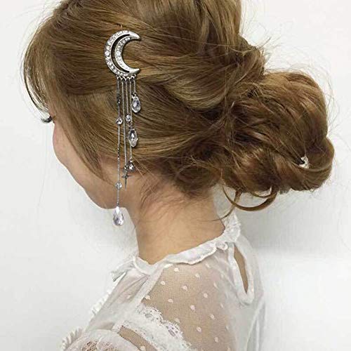 Zihuist Moon Crystal Rhinestone Beads Cuelga Horquilla Borla de la Pinza de Pelo Sombreros Gorros Triángulo Geométrico Horquilla Clips de Garras de Cabello Perlas para Niñas Niños encantadores Zihuist Moon Crystal Rhinestone Beads Cuelga Horquilla Borla de la Pinza de Pelo Sombreros Gorros Triángulo Geométrico Horquilla Clips de Garras de Cabello Perlas para Niñas Niños encantadores