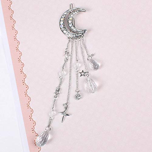 Zihuist Moon Crystal Rhinestone Beads Cuelga Horquilla Borla de la Pinza de Pelo Sombreros Gorros Triángulo Geométrico Horquilla Clips de Garras de Cabello Perlas para Niñas Niños encantadores Zihuist Moon Crystal Rhinestone Beads Cuelga Horquilla Borla de la Pinza de Pelo Sombreros Gorros Triángulo Geométrico Horquilla Clips de Garras de Cabello Perlas para Niñas Niños encantadores