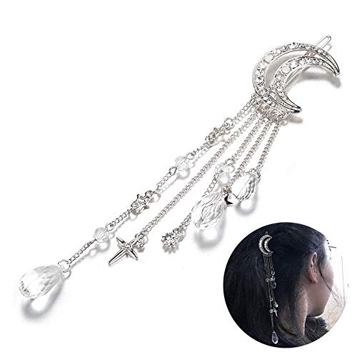 Zihuist Moon Crystal Rhinestone Beads Cuelga Horquilla Borla de la Pinza de Pelo Sombreros Gorros Triángulo Geométrico Horquilla Clips de Garras de Cabello Perlas para Niñas Niños encantadores Zihuist Moon Crystal Rhinestone Beads Cuelga Horquilla Borla de la Pinza de Pelo Sombreros Gorros Triángulo Geométrico Horquilla Clips de Garras de Cabello Perlas para Niñas Niños encantadores