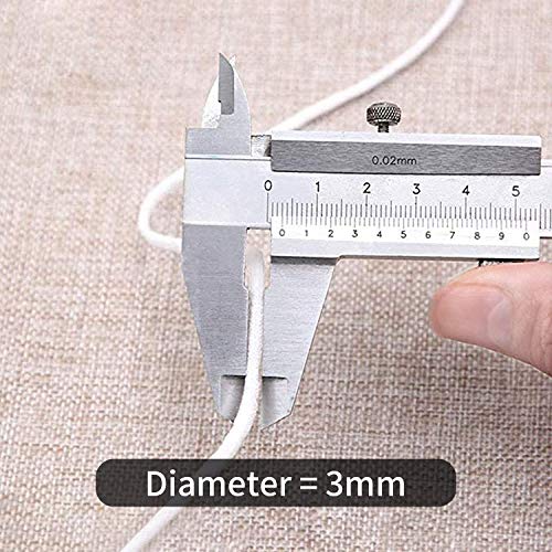 ziidoo Goma Elástica Específica para Mascarillas,Cuerda elástica(3mm 10Metros) y 30pcs Puente Nasal,cintas elásticas redondas blancas para máscara Bricolaje y costura 