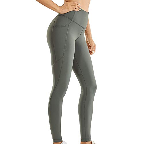 Zilosconcy Leggins Deportivos Mujer Cintura Alta Pantalones Deportivos Mallas Leggings con Bolsillos para Running Training Fitness