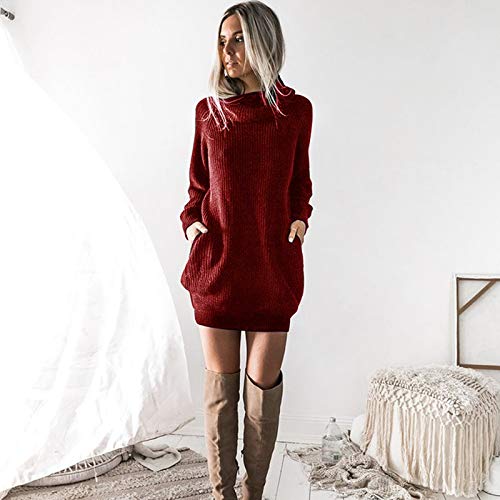 Zilosconcy Mujer Sudadera con Capucha para de Color sólido Casual Fit Recta Invierno Manga Larga Tops Abrigos Chaqueta Sexy Vestidos Delgados