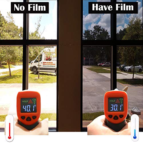 Zindoo Vinilo para Ventanas Efecto Espejo Cristal Unidireccional Protector de Privacidad Anti 99% UV Película de Aislamiento Adecuada para Hogar, Oficina Plata 90 * 200cm Zindoo Vinilo para Ventanas Efecto Espejo Cristal Unidireccional Protector de Privacidad Anti 99% UV Película de Aislamiento Adecuada para Hogar, Oficina Plata 90 * 200cm