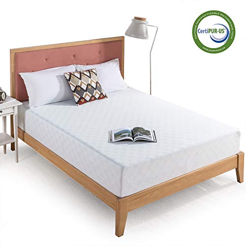 Zinus Colchón viscoelástico con té verde con infusión de gel refrigerante de 25,4 cm, Espuma con certificación CertiPUR-US, Colchón en caja, Certificación OEKO-TEX, 150 x 200 cm Zinus Colchón viscoelástico con té verde con infusión de gel refrigerante de 25,4 cm, Espuma con certificación CertiPUR-US, Colchón en caja, Certificación OEKO-TEX, 150 x 200 cm