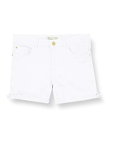 ZIPPY Short de niña SS20 Pantalones Cortos, White, 6/7 para Niñas