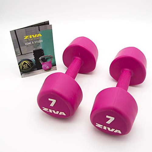 ZIVA Chic Studio 2 Mancuernas de 7KG, Unisex Adulto, Rosa, Talla única ZIVA Chic Studio 2 Mancuernas de 7KG, Unisex Adulto, Rosa, Talla única