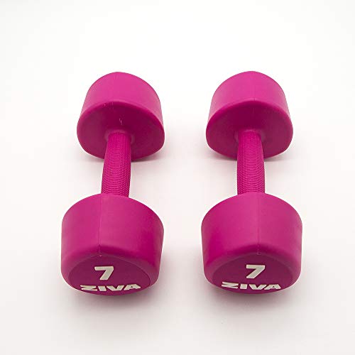ZIVA Chic Studio 2 Mancuernas de 7KG, Unisex Adulto, Rosa, Talla única ZIVA Chic Studio 2 Mancuernas de 7KG, Unisex Adulto, Rosa, Talla única