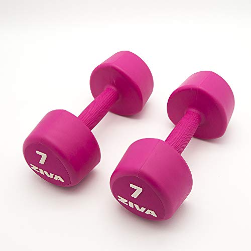 ZIVA Chic Studio 2 Mancuernas de 7KG, Unisex Adulto, Rosa, Talla única ZIVA Chic Studio 2 Mancuernas de 7KG, Unisex Adulto, Rosa, Talla única