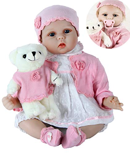 ZIYIUI Realista 22 Pulgadas Muñecas Reborn bebé 55 cm Recién Nacido Silicona Suave de Vinilo Realista Bebé Reborn niña Hecha a Mano Regalo de cumpleaños para niños ZIYIUI Realista 22 Pulgadas Muñecas Reborn bebé 55 cm Recién Nacido Silicona Suave de Vinilo Realista Bebé Reborn niña Hecha a Mano Regalo de cumpleaños para niños