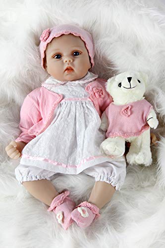 ZIYIUI Realista 22 Pulgadas Muñecas Reborn bebé 55 cm Recién Nacido Silicona Suave de Vinilo Realista Bebé Reborn niña Hecha a Mano Regalo de cumpleaños para niños ZIYIUI Realista 22 Pulgadas Muñecas Reborn bebé 55 cm Recién Nacido Silicona Suave de Vinilo Realista Bebé Reborn niña Hecha a Mano Regalo de cumpleaños para niños