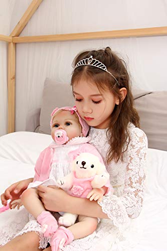 ZIYIUI Realista 22 Pulgadas Muñecas Reborn bebé 55 cm Recién Nacido Silicona Suave de Vinilo Realista Bebé Reborn niña Hecha a Mano Regalo de cumpleaños para niños ZIYIUI Realista 22 Pulgadas Muñecas Reborn bebé 55 cm Recién Nacido Silicona Suave de Vinilo Realista Bebé Reborn niña Hecha a Mano Regalo de cumpleaños para niños