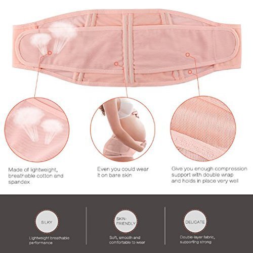 ZJchao Cinturón de Embarazo, Apoyo Abdominal y Lumbar para Mujeres Embarazadas, elástico, cómodo (Old Style) ZJchao Cinturón de Embarazo, Apoyo Abdominal y Lumbar para Mujeres Embarazadas, elástico, cómodo (Old Style)