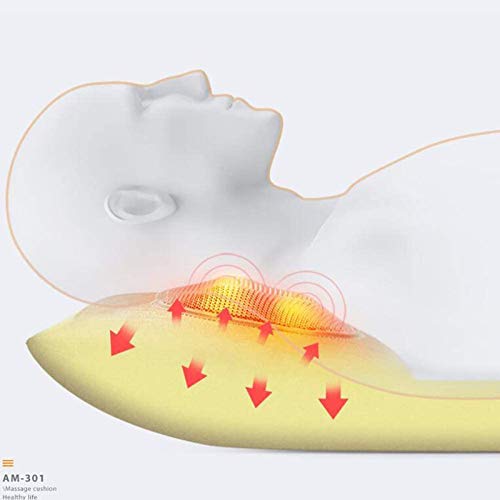 ZJWD Colchoneta De Masaje, Cojín Masajeador Shiatsu con Calor Y 15 Motores Vibradores para La Parte Superior/Inferior De La Espalda, Alivio del Dolor Y Masaje De Las Piernas Lumbares