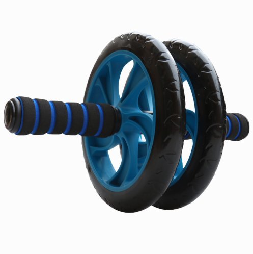 ZJWD Rueda Abdominal, Rueda Abdominal, Rodillo Abdomen, Push Up Wheel, Ejercicio, Entrenamiento Muscular Abdominal, Equipo Doméstico de Dos Ruedas, Blue Deluxe 200 Wheel Delivery Kneeling