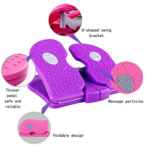 ZJXYYYzj Máquina de Step Swing Stepper, Mini Pierna Que Adelgaza la máquina Silencio Paso a Paso de la máquina Peso Pérdida relajación de los músculos múltiples Funciones de Equipo de la Aptitud