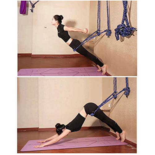 ZL Iyengar Yoga Rope Sling Kit de Montaje en Pared, Herramienta de Accesorios de inversión antigravedad de Yoga, Incluye Cuerda de algodón Blanco X4, Sling de Yoga para Principiantes ZL Iyengar Yoga Rope Sling Kit de Montaje en Pared, Herramienta de Accesorios de inversión antigravedad de Yoga, Incluye Cuerda de algodón Blanco X4, Sling de Yoga para Principiantes