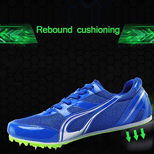ZLYZS Zapatos De Atletismo, Sprint Spikes Running Spikes Zapatos Unisex Junior De Salto De Longitud Competencia Juvenil Dedicada,Negro,EU42 ZLYZS Zapatos De Atletismo, Sprint Spikes Running Spikes Zapatos Unisex Junior De Salto De Longitud Competencia Juvenil Dedicada,Negro,EU42