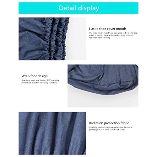 ZMMHW Cubiertas de Zapatos de Tela antirradiación, Cubiertas de Zapatos Protectoras de radiación Unisex con protección EMF,XL ZMMHW Cubiertas de Zapatos de Tela antirradiación, Cubiertas de Zapatos Protectoras de radiación Unisex con protección EMF,XL