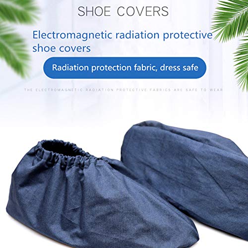 ZMMHW Cubiertas de Zapatos de Tela antirradiación, Cubiertas de Zapatos Protectoras de radiación Unisex con protección EMF,XL