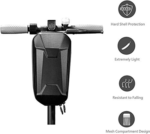 ZNEU Impermeable EVA Concha Dura Equilibrar Bolsa de Tubo Frontal 2L Gran Capacidad Bolsa - Almacenamiento Scooter Eléctrico para - para Xiaomi MI Mijia M365 Sedway Ninebot E ES1 / ES2 / ES3 / ES4