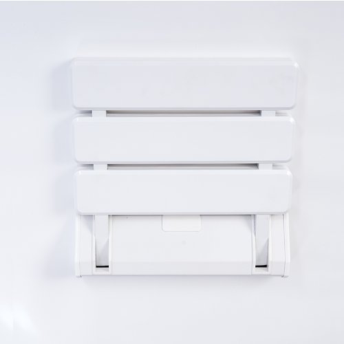 ZNL JCH01 - Asiento de ducha plegable para montar en la pared, color blanco