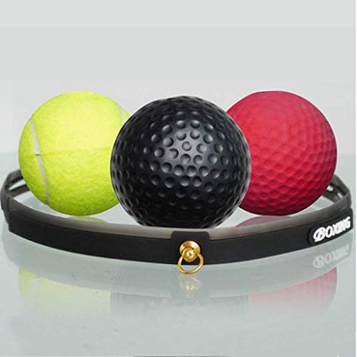 ZNN Pelota de Boxeo para la Cabeza, Pelota de reacción elástica y Transpirable, Hombres y Mujeres utilizados para Mejorar la reacción, Pelota de Sprint de Entrenamiento Ocular Manual ZNN Pelota de Boxeo para la Cabeza, Pelota de reacción elástica y Transpirable, Hombres y Mujeres utilizados para Mejorar la reacción, Pelota de Sprint de Entrenamiento Ocular Manual