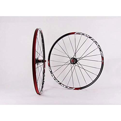 ZNND Montaña Ruedas De Bicicleta, 26 Pared Doble Llanta De MTB Lanzamiento Rápido V-Brake Ruedas De Ciclismo Híbrido 24 Hoyos Dto 8 9 10 Velocidad 135mm (Color : A, Size : 26inch)