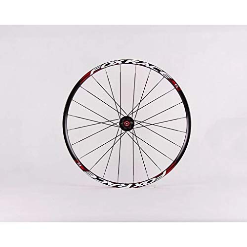 ZNND Montaña Ruedas De Bicicleta, 26 Pared Doble Llanta De MTB Lanzamiento Rápido V-Brake Ruedas De Ciclismo Híbrido 24 Hoyos Dto 8 9 10 Velocidad 135mm (Color : A, Size : 26inch)