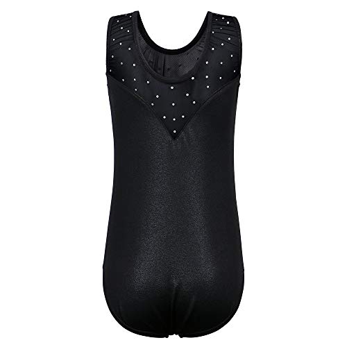 ZNYUNE NiƱa Maillots de Gimnasia ClƔsico sin Manga con Lentejuelas 198 Negro 6A ZNYUNE NiƱa Maillots de Gimnasia ClƔsico sin Manga con Lentejuelas 198 Negro 6A