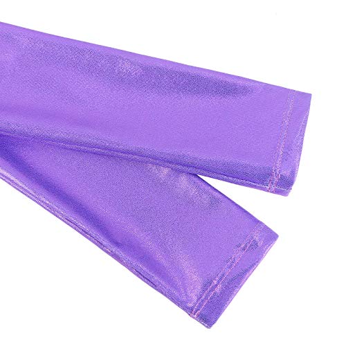 ZNYUNE Niña Maillots de Gimnasia Impreso Mangas Largas 181 Morado 8A ZNYUNE Niña Maillots de Gimnasia Impreso Mangas Largas 181 Morado 8A