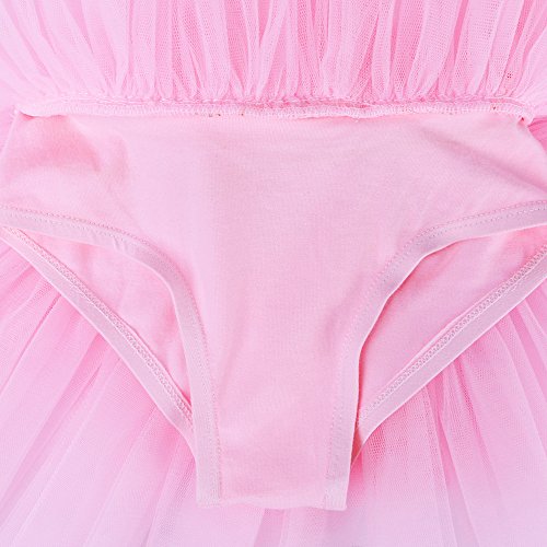 ZNYUNE Niña Tutu Vestido de Ballet Danza Clásico 184 Rosa XL para 5-6 años ZNYUNE Niña Tutu Vestido de Ballet Danza Clásico 184 Rosa XL para 5-6 años
